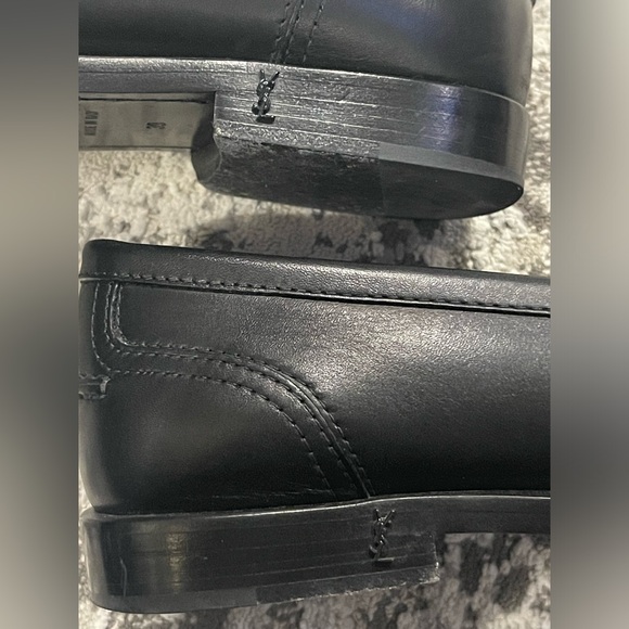 St Laurent Paris Fringed Studded Loafers - Picture 6 of 9